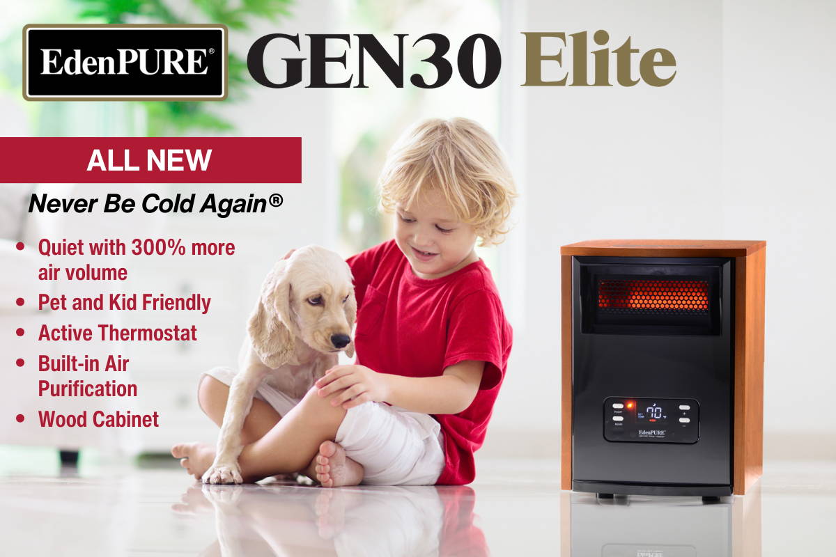 Are Edenpure Heaters Energy Efficient EdenPURE GEN30 Elite Infrared Heater – Edenpure.com